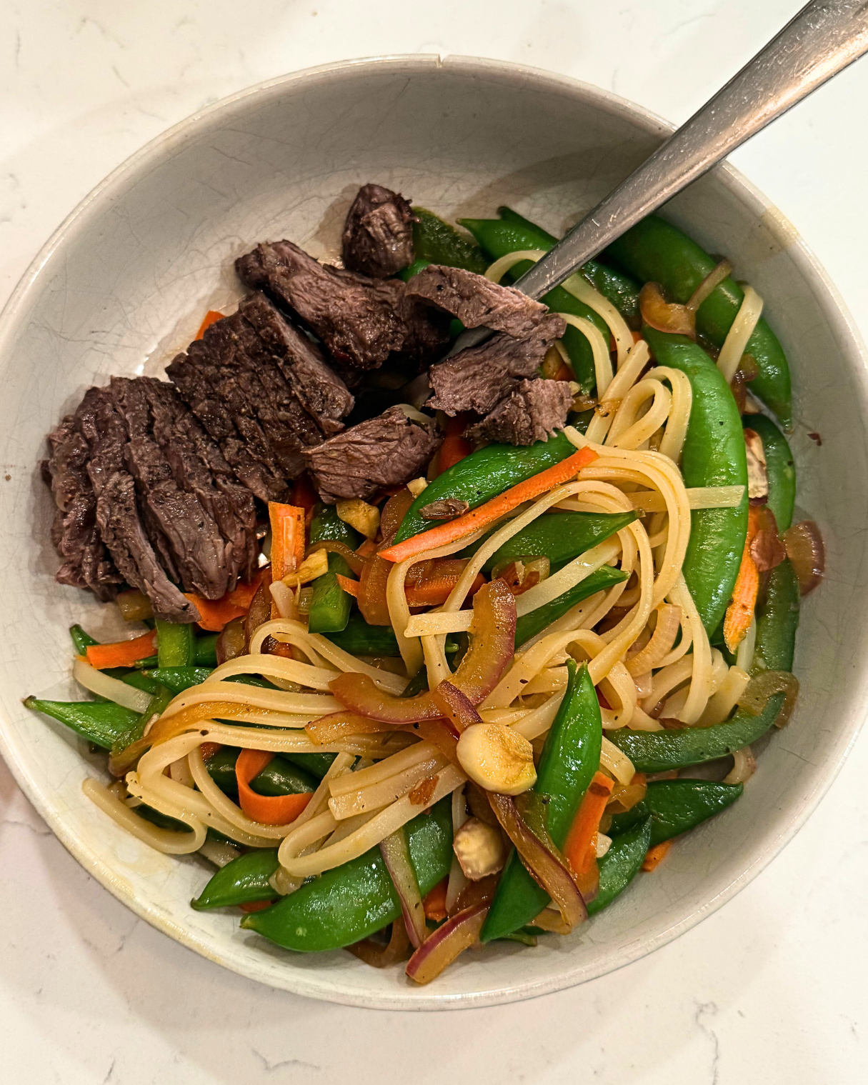 Quick Stir-Fried Beef Noodles