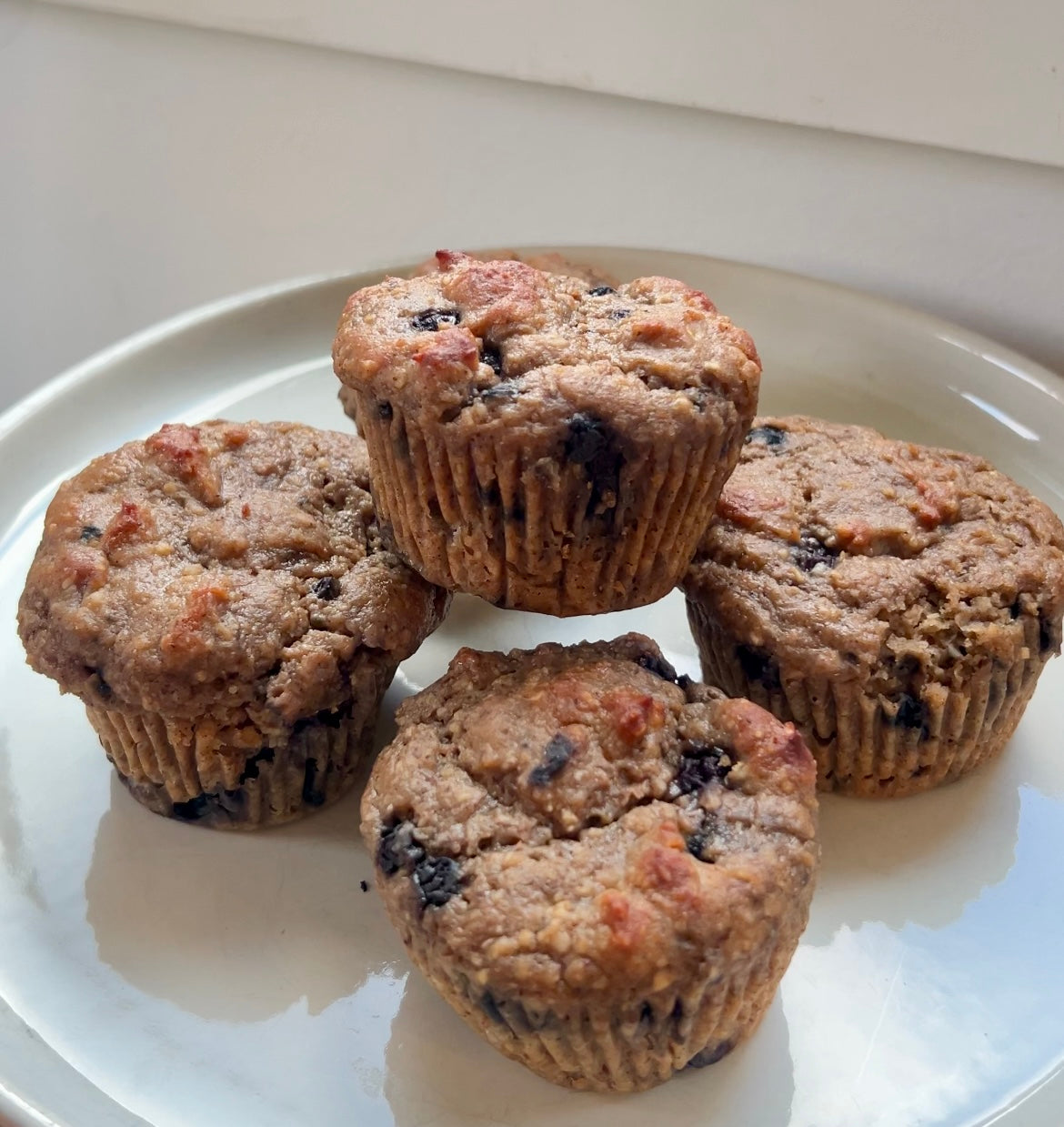 High-Protein Blueberry Muffins
