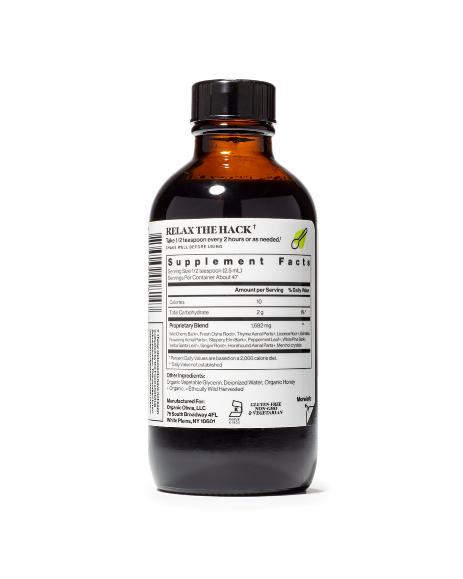 Chest Comfort Syrup: Natural Herbs for Throat Comfort | Organic Olivia